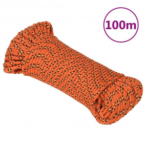 Boat Rope Orange 0.12 " 328.1 ' Polypropylene