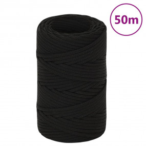 Work Rope Black 0.08 " 164.0 ' Polyester
