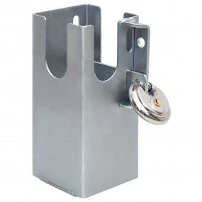 Hitch Lock Silver 4.3x4.3x9.3" Steel
