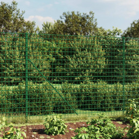 Wire Mesh Fence with Spike Anchors Green 7.2x82.0'