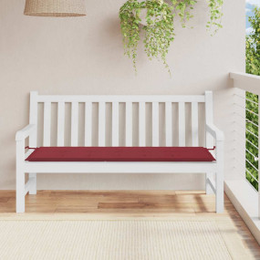 Patio Bench Cushion Wine Red 59.1x19.7x1.6" Oxford Fabr...
