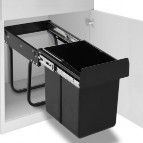 Kitchen Cupboard Pull-out Dustbin Soft-Close 5.3 gal