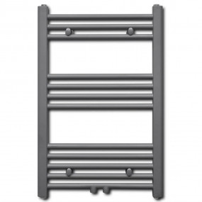 Grey Bathroom Central Heating Towel Rail Radiator Strai...