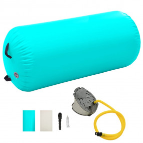 Inflatable Gymnastic Roll with Pump 47.2x29.5" PVC Gree...