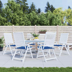 Patio Chair Cushions 6 pcs Royal Blue 15.7x15.7x1.6" Ox...