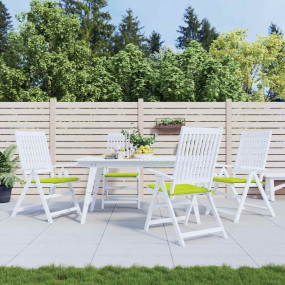 Patio Chair Cushions 4 pcs Bright Green 15.7x15.7x1.6" ...