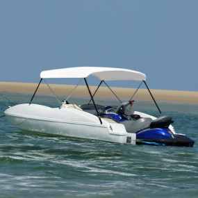 2 Bow Bimini Top White 70.9x51.2x43.3"