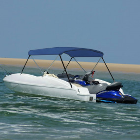 2 Bow Bimini Top Navy Blue 59.1x47.2x43.3"