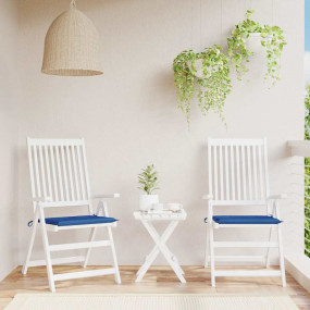 Patio Chair Cushions 2 pcs Royal Blue 19.7x19.7x1.6" Ox...