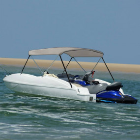 2-bow Bimini Top Grey 70.9x59.1x43.3"