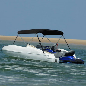 2-bow Bimini Top Black 70.9x51.2x43.3"