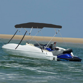 4-bow Bimini Top Black 95.7x82.7x53.9"