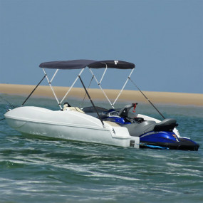 3-bow Bimini Top with Mesh Sidewalls 72.0x(66.9-71.7)x5...