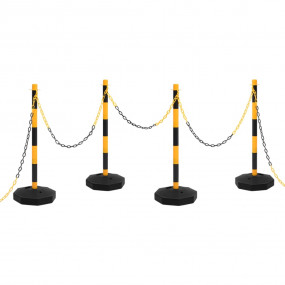 Chain Post Set with 32.8 ' Plastic Chain