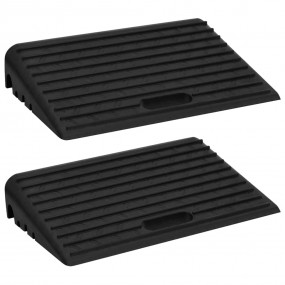 Curb Ramps 2 pcs 19.7x11.8x4.3" Rubber