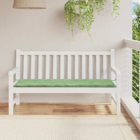 Patio Bench Cushion Leaf Pattern 59.1x19.7x1.6" Oxford ...