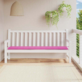 Patio Bench Cushion Pink 78.7x19.7x1.6" Fabric