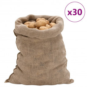 Imag:Jute Sacks 30 pcs 23.6x41.3 100% Jute 220 gsm
