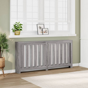 Radiator Cover Grey Sonoma 68.9x7.9x32.3" Engineered Wo...