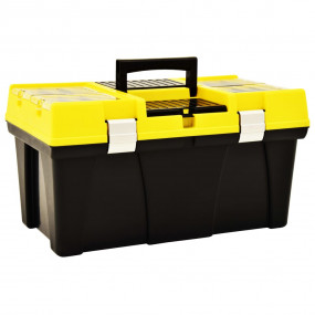 Tool Box Plastic 23.43x13.27x12.44" Yellow