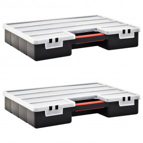 Assortment Boxes 2 pcs with Adjustable Dividers 18.11x1...
