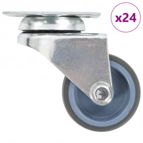 24 pcs Twin-wheel Swivel Casters 1.97 " (6x143437)