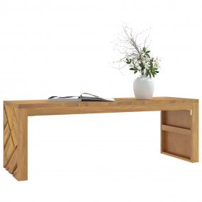 Coffee Table 43.3x13.8x15.0" Solid Wood Teak