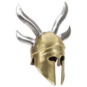 Greek Warrior Helmet Antique Replica LARP Brass Steel