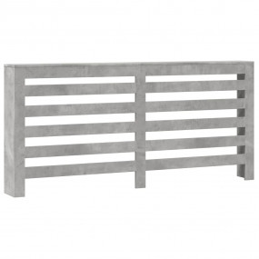 Radiator Cover Concrete Grey 68.9x7.9x32.3" Engineered ...