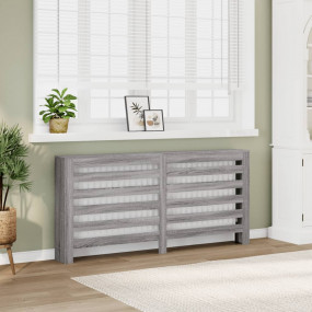 Radiator Cover Grey Sonoma 68.9x7.9x32.3" Engineered Wo...