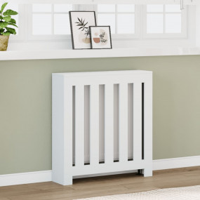 Radiator Cover White 30.7x7.9x32.3" Engineered Wood