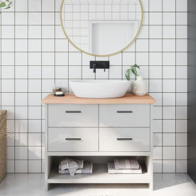 Bathroom Countertop 39.4 x 11.8 x (0.8-1.6) " Untreated...