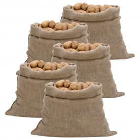 Imag:Jute Sacks 5 pcs 39.4x43.3 100% Jute 220 gsm