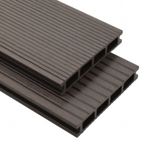 WPC Hollow Decking Boards with Accessories 118.1 ' 7.2 ...