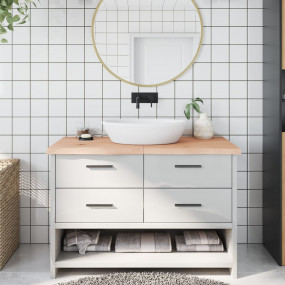 Bathroom Countertop 47.2 x 23.6 x (0.8-1.6) " Untreated...