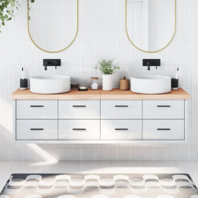 Bathroom Countertop 70.9 x 23.6 x (0.8-2.4) " Untreated...