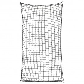 Trailer Net with Elastic Rope Black 9.8x5.4' PP