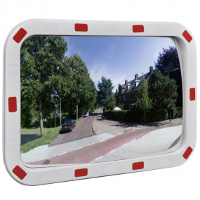 Convex Traffic Mirror Rectangle 16" x 24" with Reflecto...