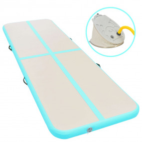 Inflatable Gymnastics Mat with Pump 315"x39.4"x3.9" PVC...