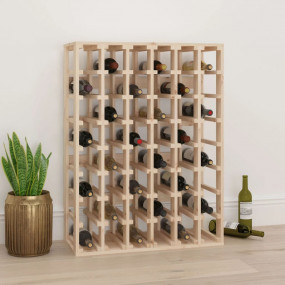 Wine Rack 27.6x13.0x37.0" Solid Wood Pine