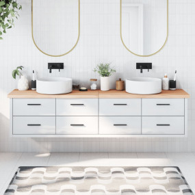 Bathroom Countertop 86.6 x 19.7 x (0.8-1.6) " Untreated...