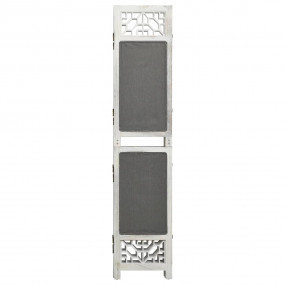 6-Panel Room Divider Grey 82.7x65.0" Fabric