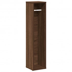 Bathroom Cabinet with Roll Holder Brown Oak 8.1x7.9x35....
