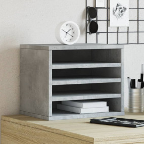 Desk Organizer Concrete Grey 14.2x10.2x11.6" Engineered...