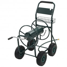 Garden Hose Trolley with 1/2" Hose Connector 246.1' Ste...