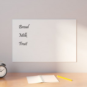 Wall-mounted Magnetic Board White 23.6"x15.7"Tempered G...