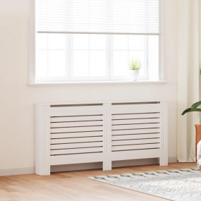 Radiator Cover White 67.7"x7.5"x32.1" MDF