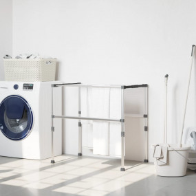 Laundry Dryer 32.7"x(19.7"-21.7")x(15.7"-33.5") Aluminu...