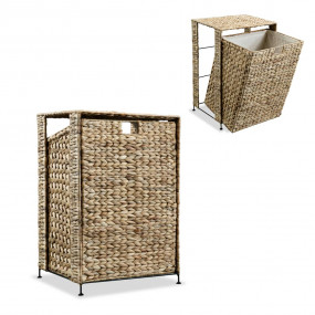 Laundry Basket 17.3"x13.4"x25.2" Water Hyacinth