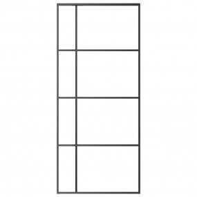 Sliding Door ESG Glass and Aluminum 35.4"x80.7" Black